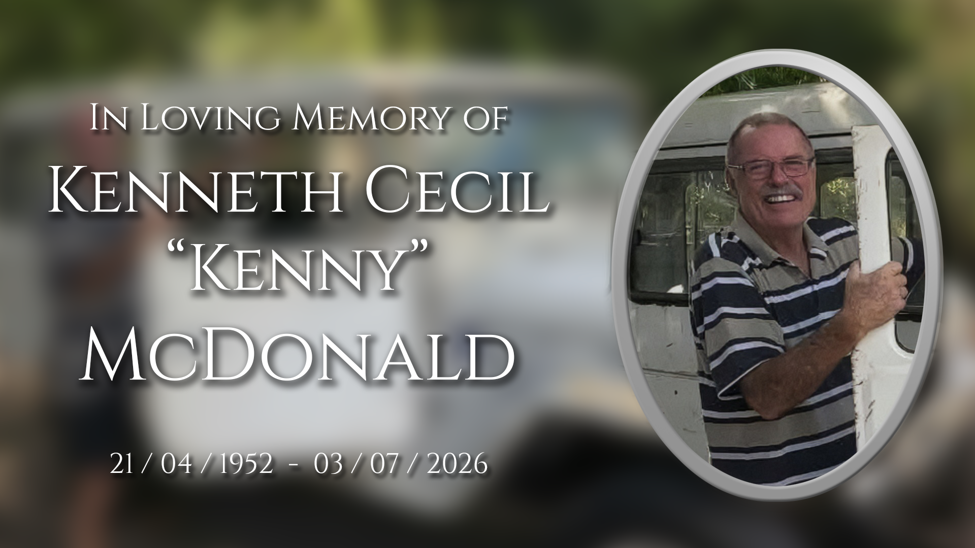 Portrait of Kenneth Cecil McDonald