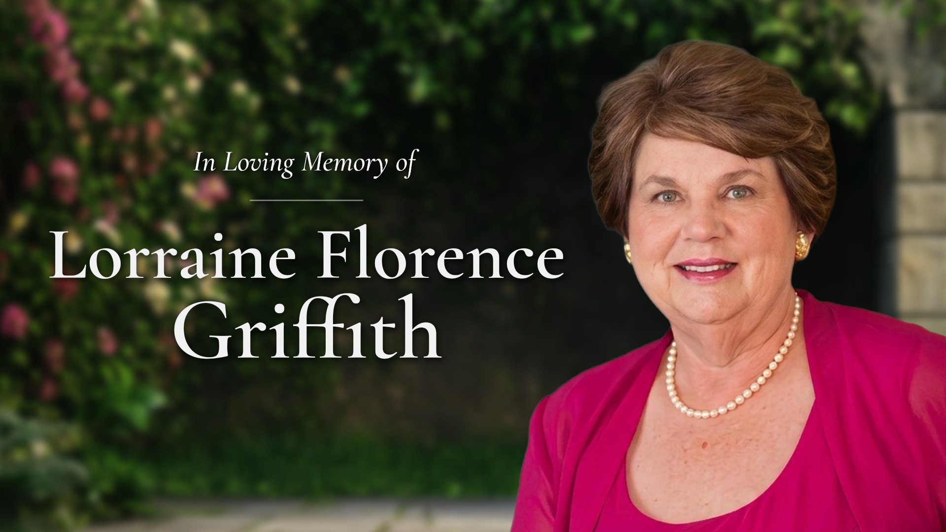 Portrait of Lorraine Florence Griffith
